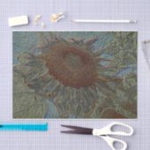 Zonnebloem  metalen goudblauw ontkoppeling tissuepapier (Craft)