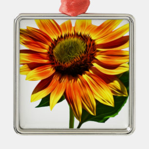 zonnebloem metalen ornament
