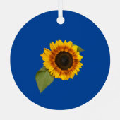 Zonnebloem Metalen Ornament (Achterkant)