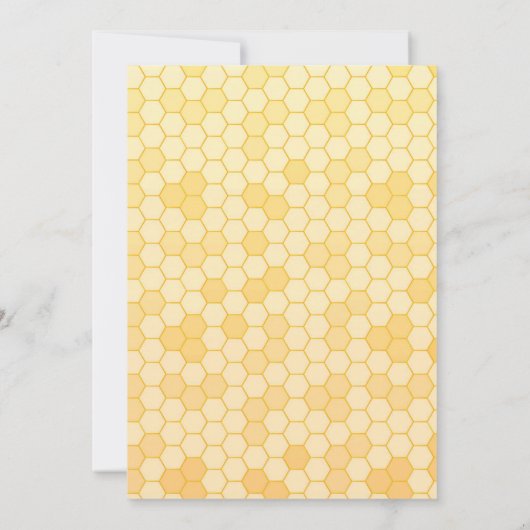 Zonnebloem Mexicaans Meisje Honey Bee Baby shower Kaart (Achterkant)