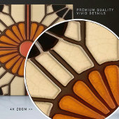 Zonnebloem Mid-Century Symmetrie Arts Craft Moveme Tegeltje