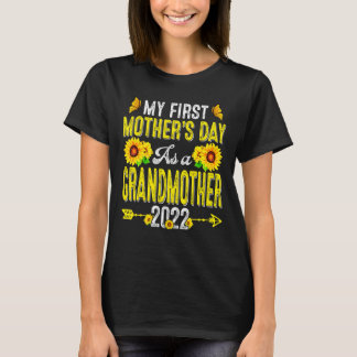 Zonnebloem Mijn eerste Moederdag als grootmoeder T-shirt