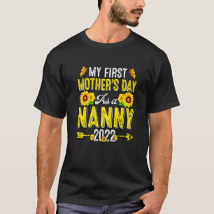 Zonnebloem Mijn eerste Moederdag als kindermoeder T-shirt