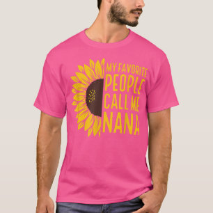 Zonnebloem Mijn favoriete mensen noemen me Nana Mo T-shirt