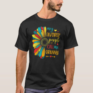 Zonnebloem Mijn Favoriete Mensen Noemen Me Oma Moe T-shirt