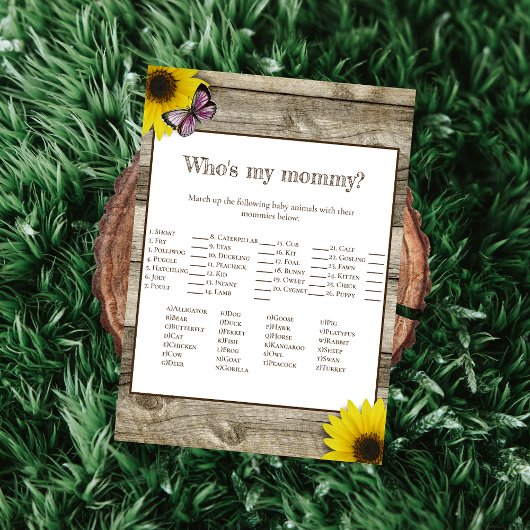 Zonnebloem, mijn mama Baby shower | Roze Kaart