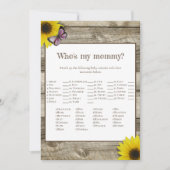 Zonnebloem, mijn mama Baby shower | Roze Kaart (Voorkant)