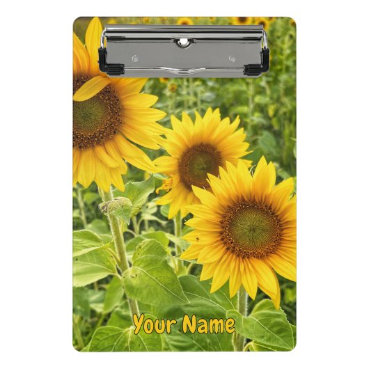 "Zonnebloem" Mini Klembord (Voorkant)