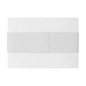 Zonnebloem minimalistische elegante bruiloft uitnodigingen wikkel (Achterkant Voorbeeld)