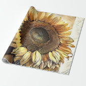  zonnebloem Modern Art Collectie Cadeaupapier (Uitgerold)