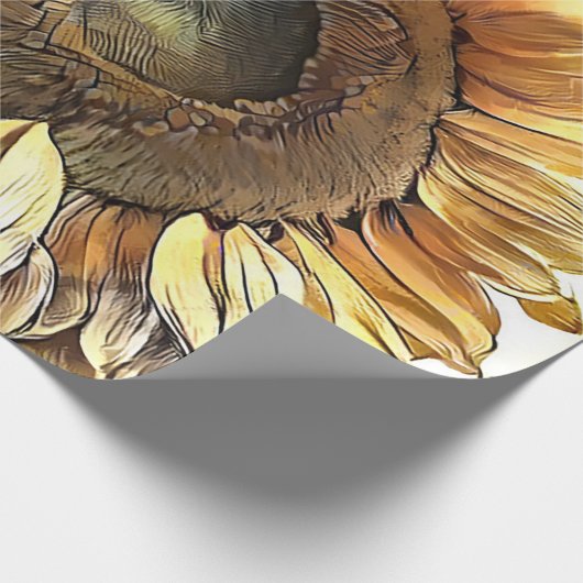  zonnebloem Modern Art Collectie Cadeaupapier (Hoek)