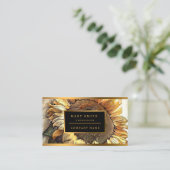  zonnebloem Modern Art Collectie Visitekaartje (Staand voorkant)