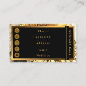 zonnebloem Modern Art Collectie Visitekaartje (Achterkant)