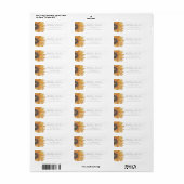 Zonnebloem Moderne Chic Return Address Label (Full Sheet)