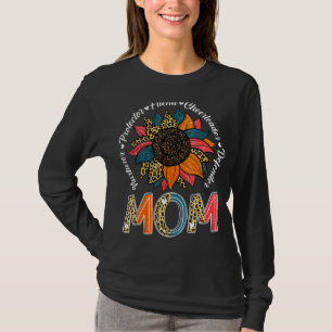 Zonnebloem Moeder Beschermer Vriend Moeder D T-shirt