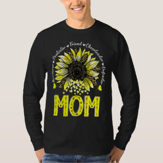 Zonnebloem Moeder Beschermer Vriend Moeder D T-shirt