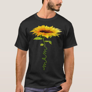 Zonnebloem Moeder Moederdag Floral Funny Matching T-shirt