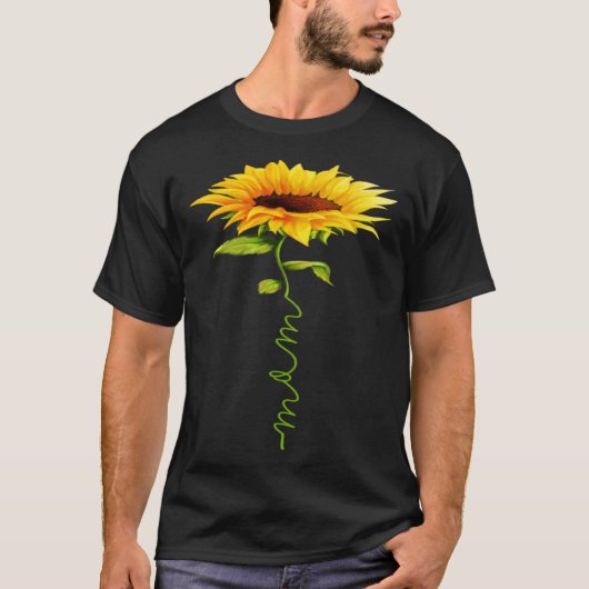Zonnebloem Moeder Moederdag Floral Funny Matching T-shirt (Voorkant)