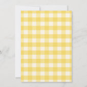 Zonnebloem moeder naar Bee Baby shower Invitation Kaart (Achterkant)