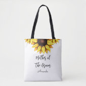 Zonnebloem Moeder van het Groom Wedding Tote Bag (Voorkant)