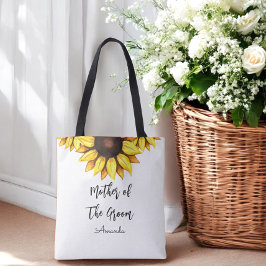 Zonnebloem Moeder van het Groom Wedding Tote Bag