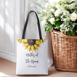 Zonnebloem Moeder van het Groom Wedding Tote Bag