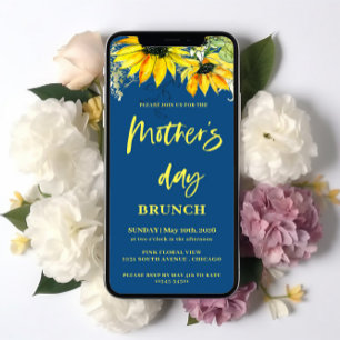 Zonnebloem Moederdag Brunch Digitaal Kaart