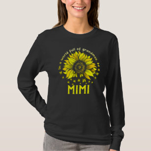 Zonnebloem Moederdag in een wereld vol oma's T-shirt