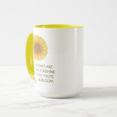 Zonnebloem Moederdag koffiemok Mok (Voorkant links)