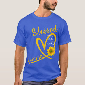Zonnebloem-moeders, zonder blozen genaamd Mamma He T-shirt