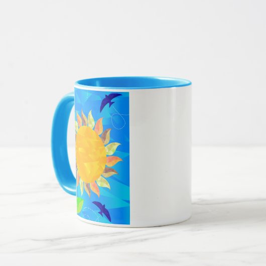 Zonnebloem Mok (Voorkant links)