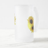 Zonnebloem Mok Cheerful Yellow Sunflower Mokken (Voorkant rechts)