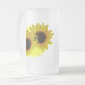 Zonnebloem Mok Cheerful Yellow Sunflower Mokken (Voorkant links)