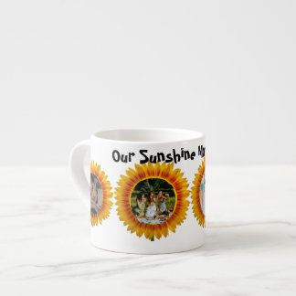 Zonnebloem mok gepersonaliseerde foto