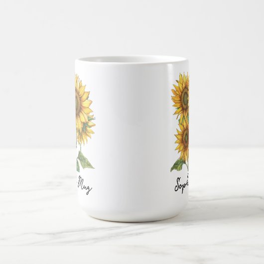 Zonnebloem Mok voor Vrouwen, Custom Moederdag Gift (Center)