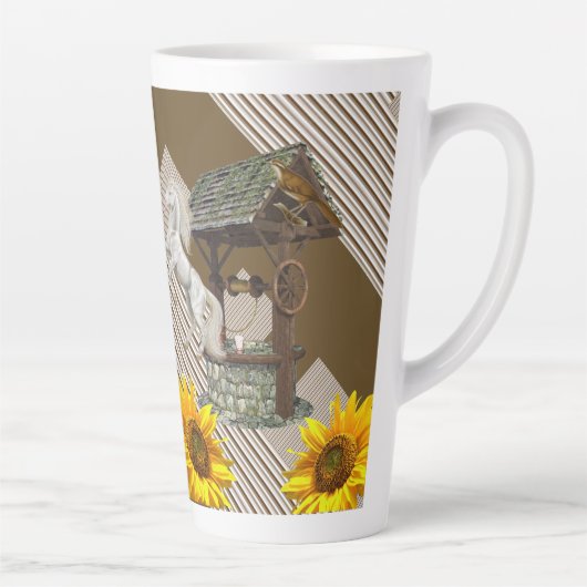 Zonnebloem Mok Witte paarden (Rechts)