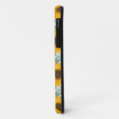 Zonnebloem Monogram Bloemen Hoesje-Mate iPhone Cas Case-Mate iPhone Case (Achterkant/links)
