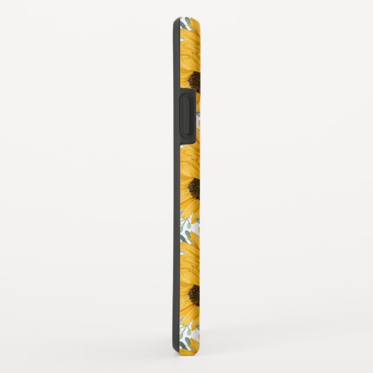 Zonnebloem Monogram Bloemen Hoesje-Mate iPhone Cas Case-Mate iPhone Case (Achterkant/rechts)