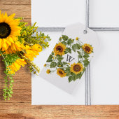 Zonnebloem Monogram Cadeaulabel