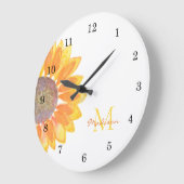 Zonnebloem Monogram Grote Klok (Hoek)