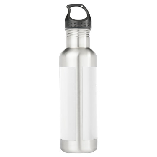 Zonnebloem Monogram Naam Gepersonaliseerd Waterfles (Achterkant)