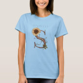 Zonnebloem Monogram 'S' Elegant T-shirt (Voorkant)