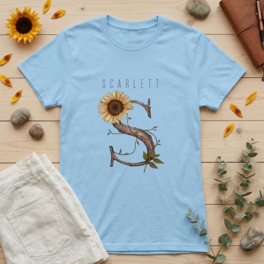 Zonnebloem Monogram 'S' Elegant T-shirt