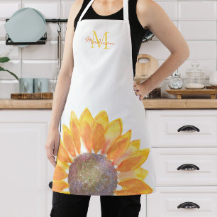 Zonnebloem Monogram Schort