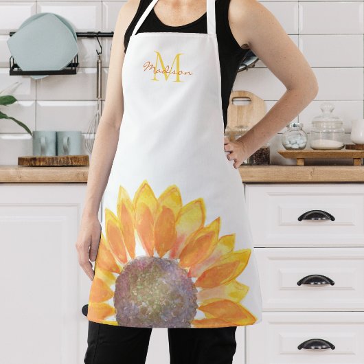 Zonnebloem Monogram Schort