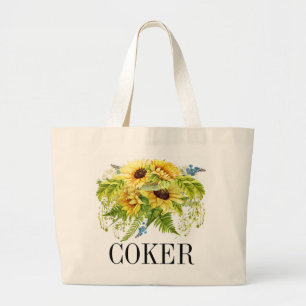 Zonnebloem monogram Tas