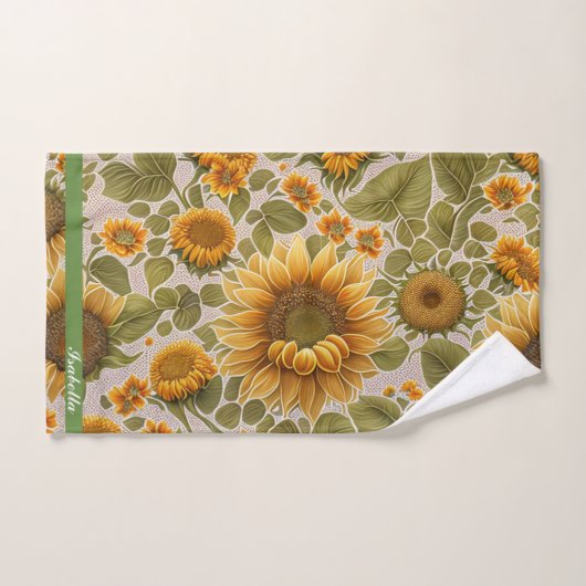 Zonnebloem, mooi Collectie Bad Handdoek (Handdoek)
