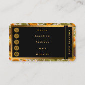 Zonnebloem, mooi Collectie Visitekaartje (Achterkant)