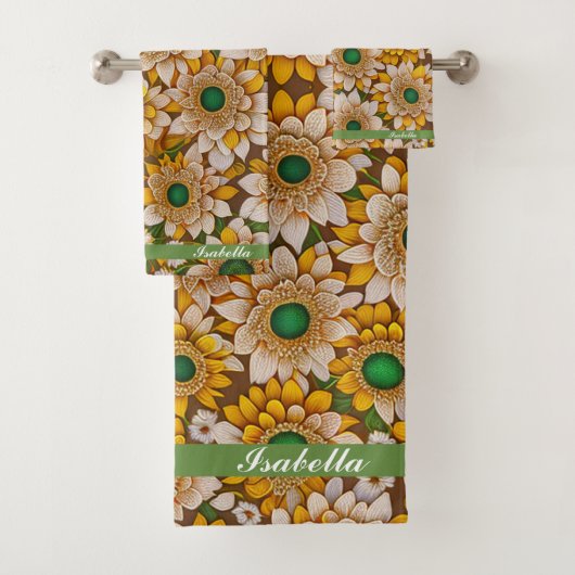 Zonnebloem mooi Populair Collectie Bad Handdoek (Insitu)