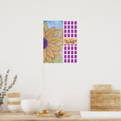 Zonnebloem Mooie Dag Poster (Keuken)
